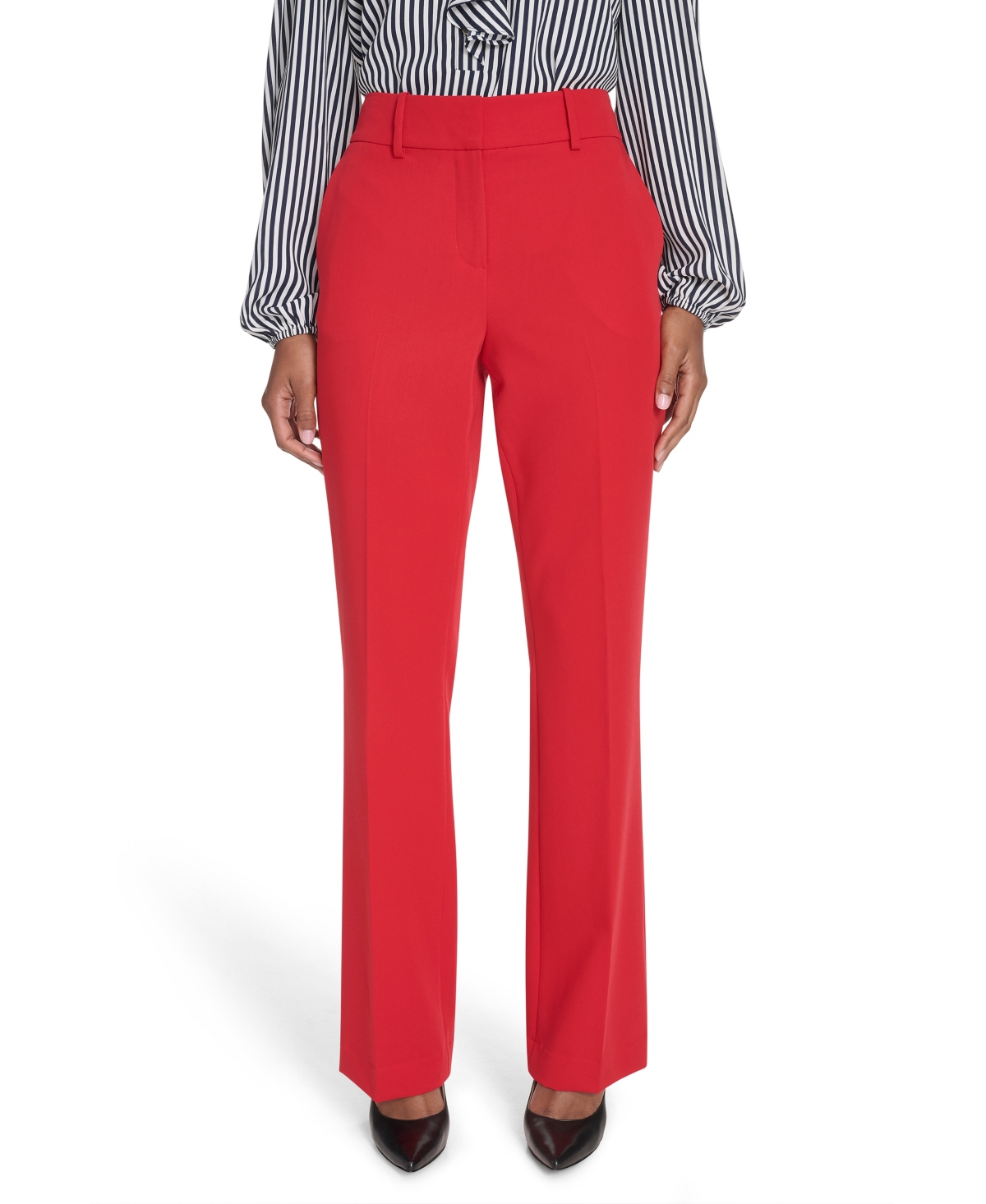 Tommy Hilfiger Women's Sutton Solid Bootcut Trousers In Multi