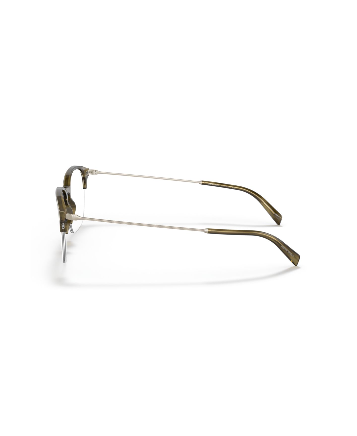 Мужские очки Giorgio Armani Man Panthos Plastic AR7210 Eyeglasses, цвет: Зелёный — фото 4