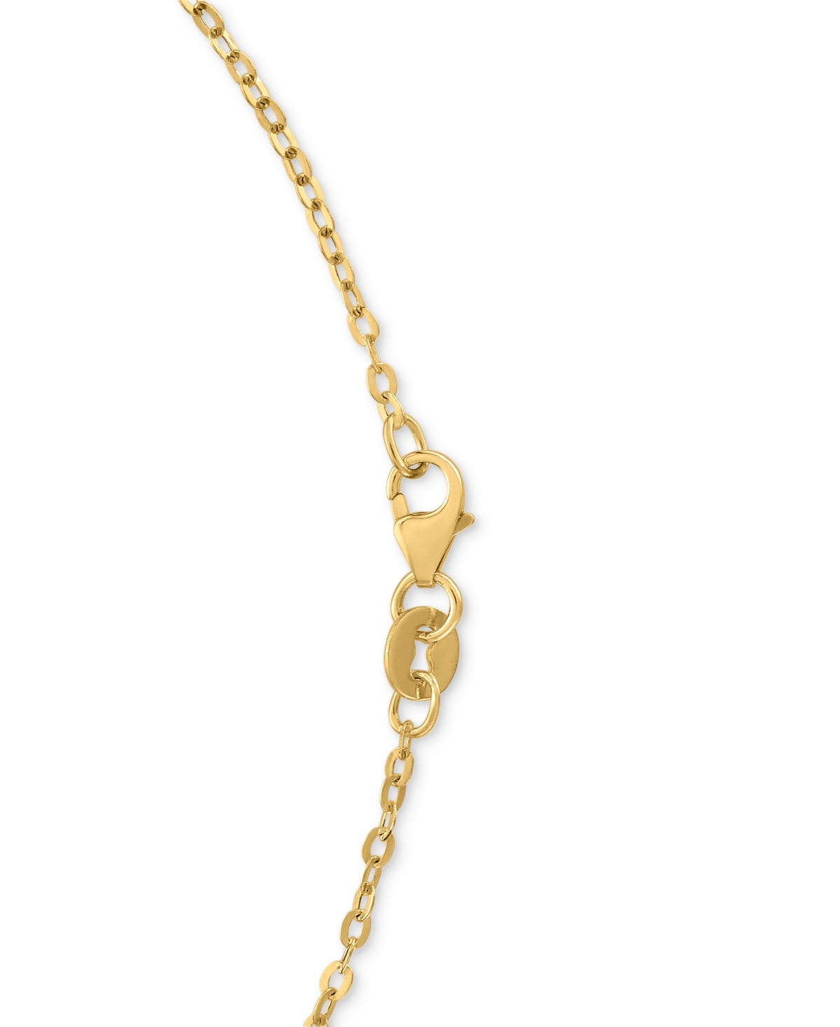 Macy's Diamond-cut Mirror Cable Chain Necklace In 14k Yellow Gold, 18" In Gold