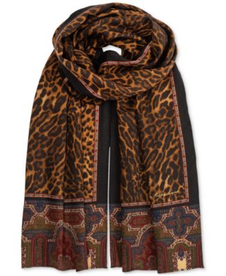 Animal Paisley Oblong Scarf