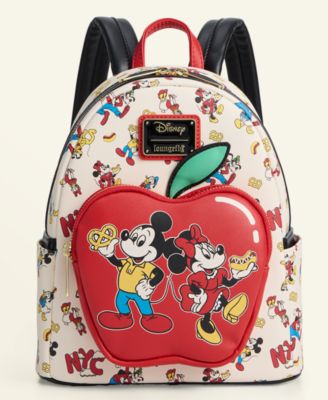 Loungefly - Mickey Mouse & Minnie Mouse Printed Mini Backpack