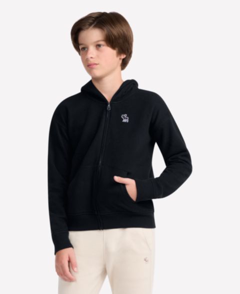 Худи abercrombie kids Essential Full-Zip для мальчиков, цвет: Антрацитовый