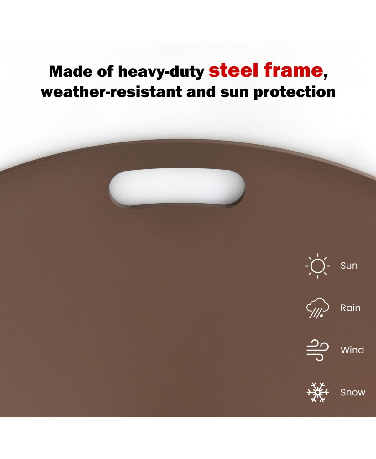 Gymax Round Weighted Patio Umbrella Base Stand lbs w/ 3 Adapters
