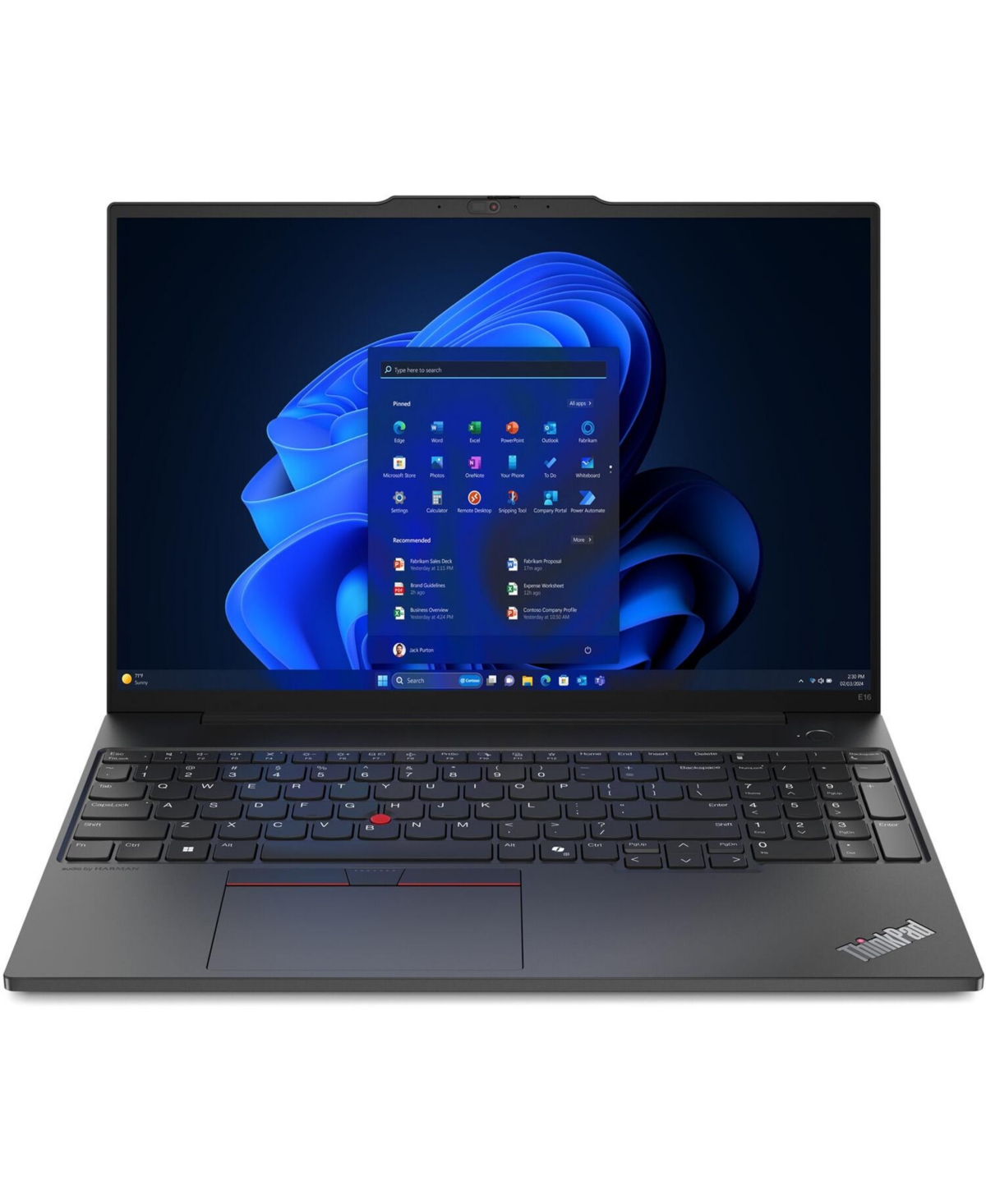Lenovo Thinkpad E16 Gen 2 Laptop (Amd Ryzen 5 7535U 6-Core, 8GB DDR5 4800MHz Ram, 1TB PCIe Ssd, 16.0" 60 Hz Fp,Bt, Black