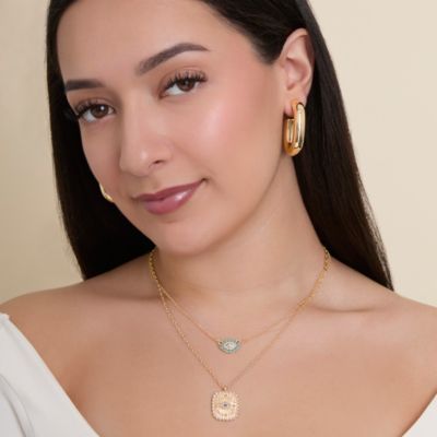 Gold-Tone Hoop Earring Set