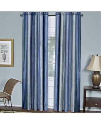 Ombre Crushed Satin Sheer Single Window Curtains & Valances - 50 in. W x 84 in. L, Sage