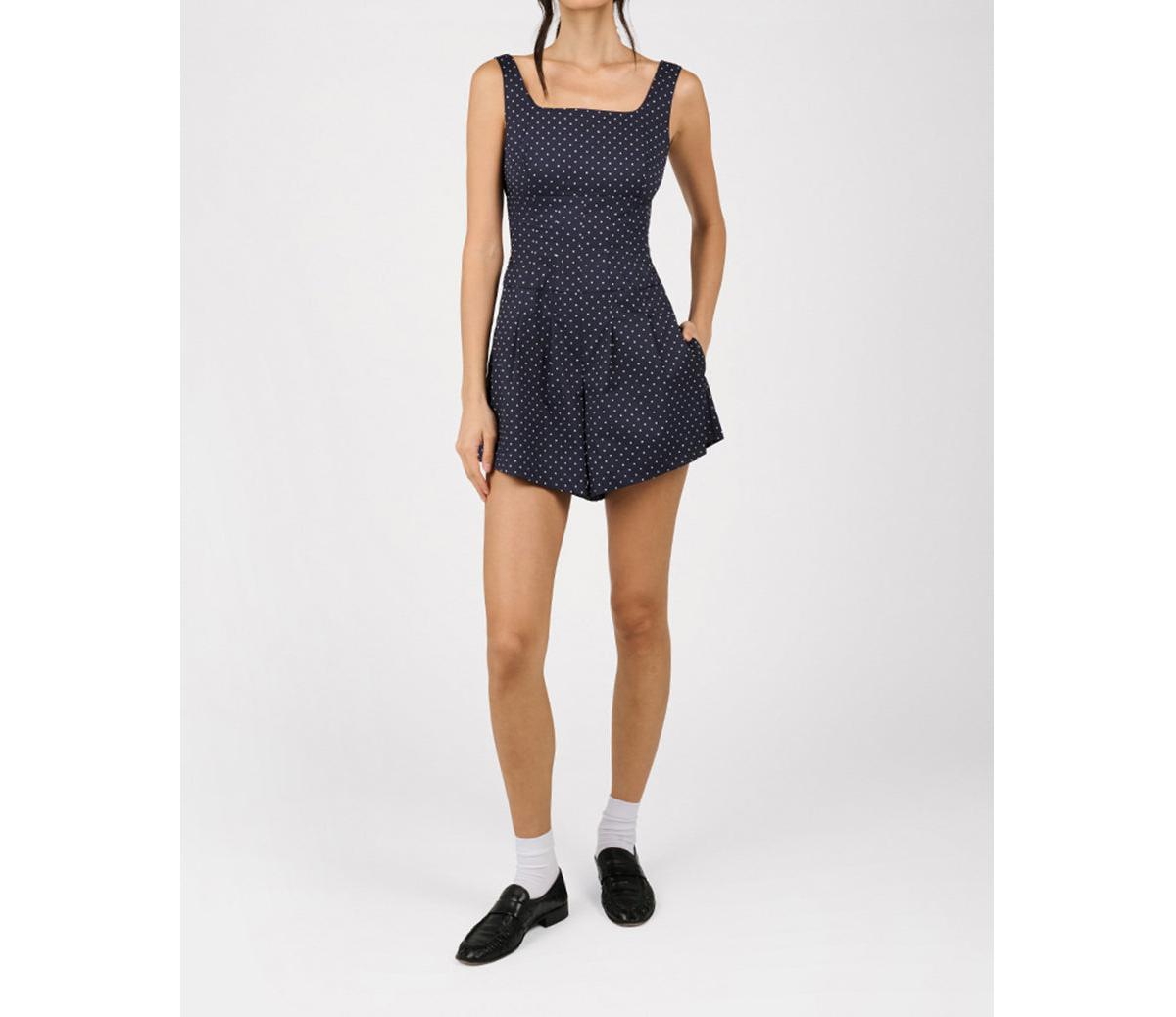 Corset Romper - Navy