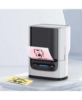 POLONO Label Maker Machine with Tape, PM220-A Bluethooth Label Printer, 2 Inch Portable Thermal Printer for Small Business, Address, Logo, Clothing, Sticker Printer for Phones & PC