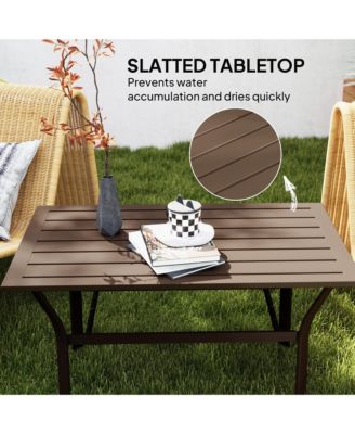 Outdoor Table, All-Weather Patio Table,