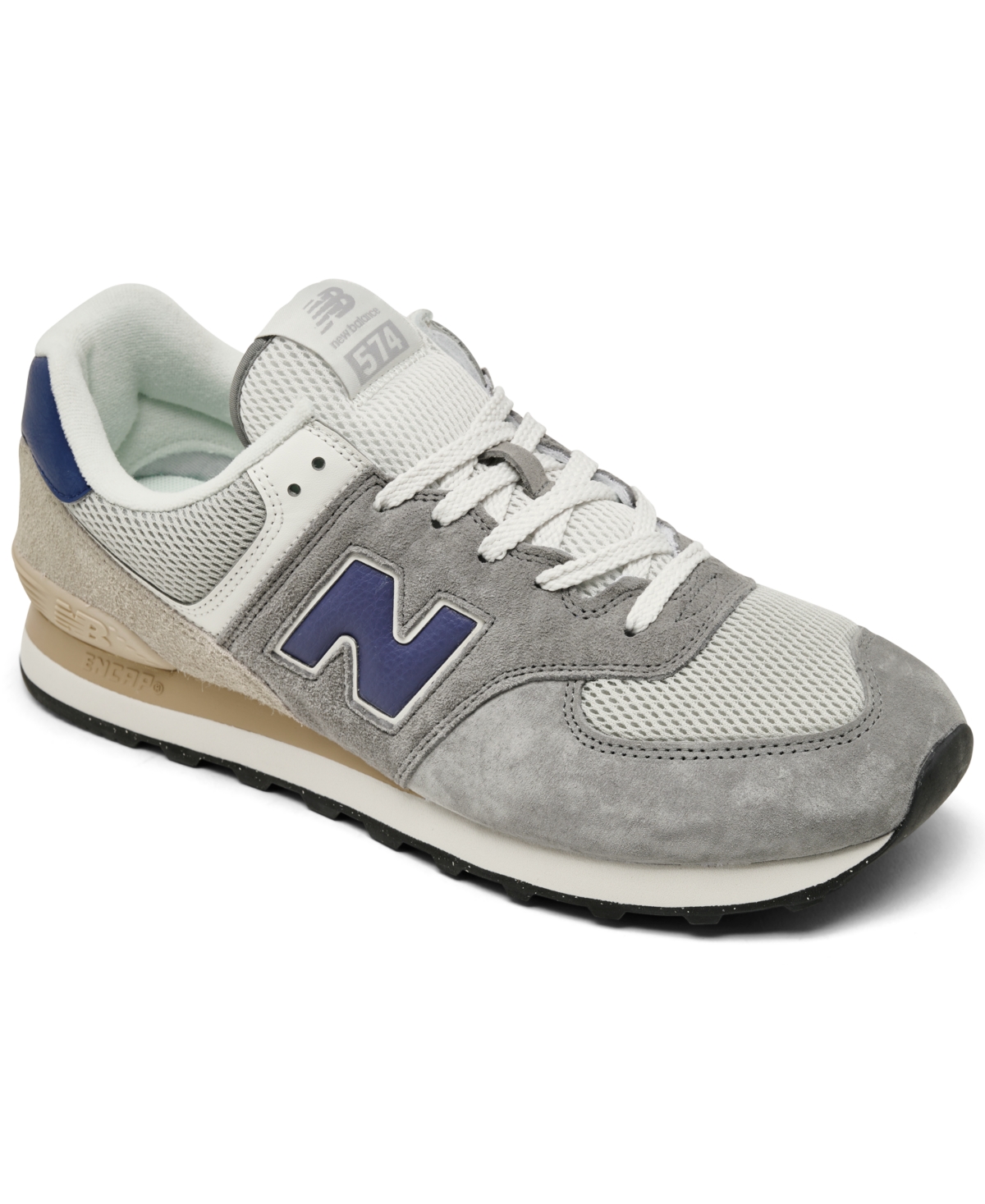 Men's 574 Casual Sneakers from Finish Line - Gray, Rain Cloud