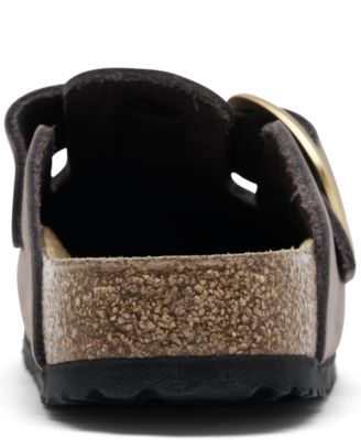 Women's Boston Big Buckle Nubuck Leather Clogs from Finish Line