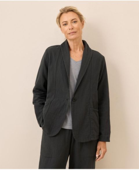Женские куртки Pact Organic Cotton Coastal Double Gauze Lined Easy Jacket
