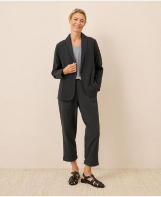 Women's Organic Cotton Coastal Double Gauze Lined Easy Jacket