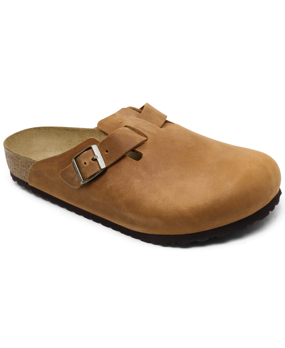 Men's Leather Boston Clogs from Finish Line - Cognac Brown