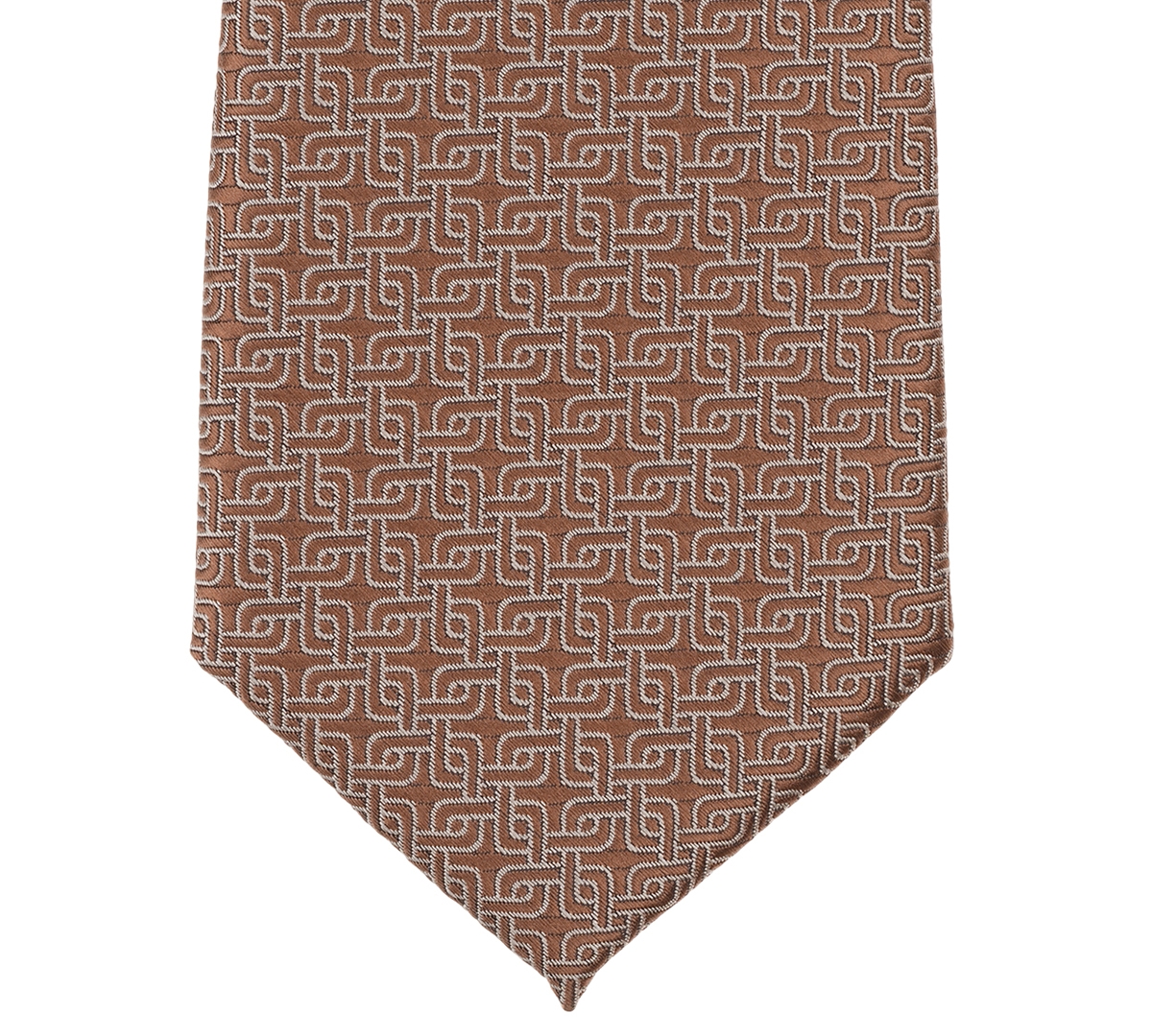 Alfani Men's Tundra Abstract Pattern Tie, Macy's Exclusive In Brown