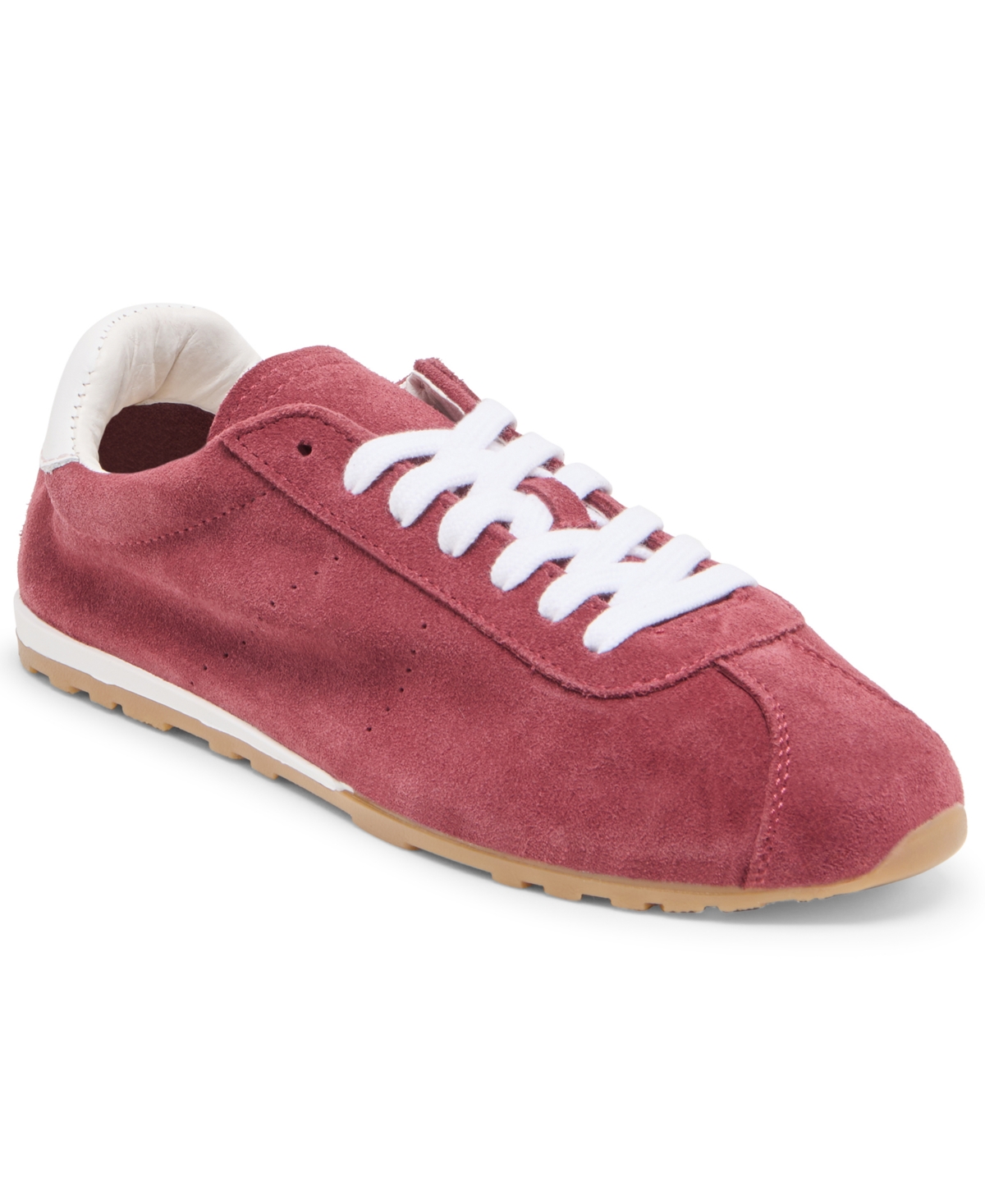 Dolce Vita Women's Serina Lace-up Low Profile Sneakers In Burgundy