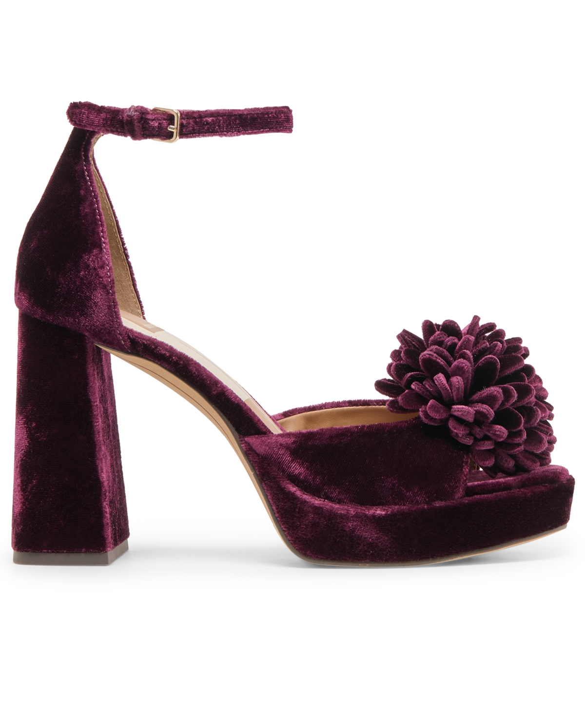 Dolce Vita Perel Platform Ankle Strap Sandal In Purple