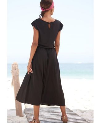Women's A-Line Flutter Sleeve Romantic Dress