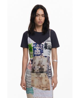 Women's Collage Dress 2 in 1