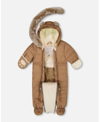 Baby Boys or Baby Girls One-Piece Baby Layette Snowsuit Designed for Car Seat Chanterelle - Baby