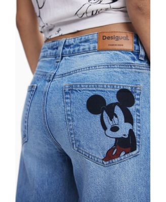 Women's Mickey culotte jeans