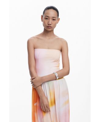 Women's 2-in-1 long gradient dress