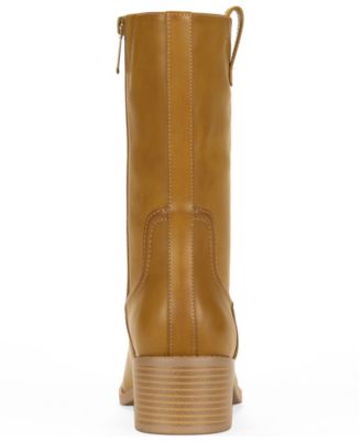 Women's Inezz Mid Shaft Faux-Leather Boots, Macy's Exclusive