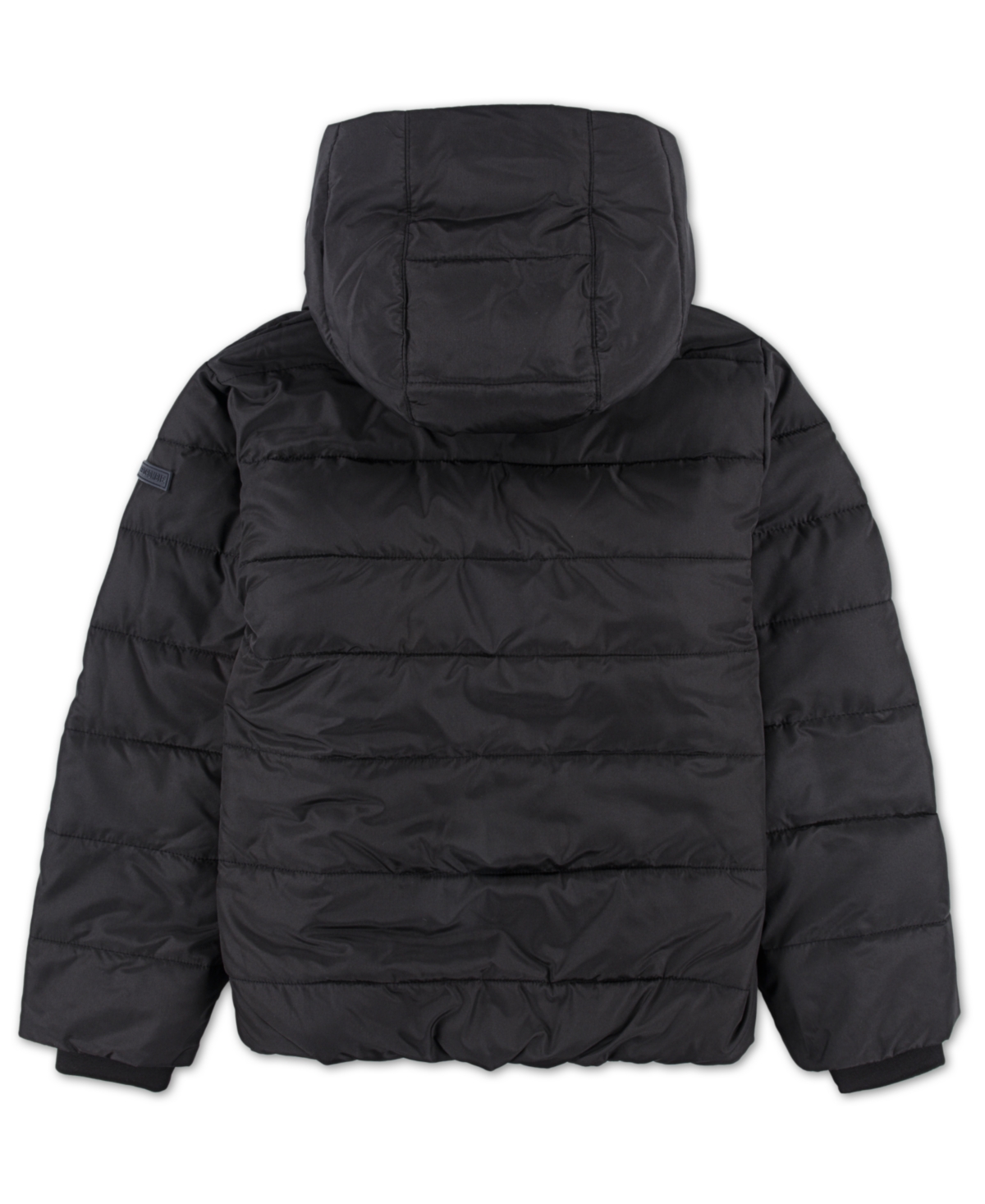 Abercrombie Boys Midweight Puffer Jacket In Black