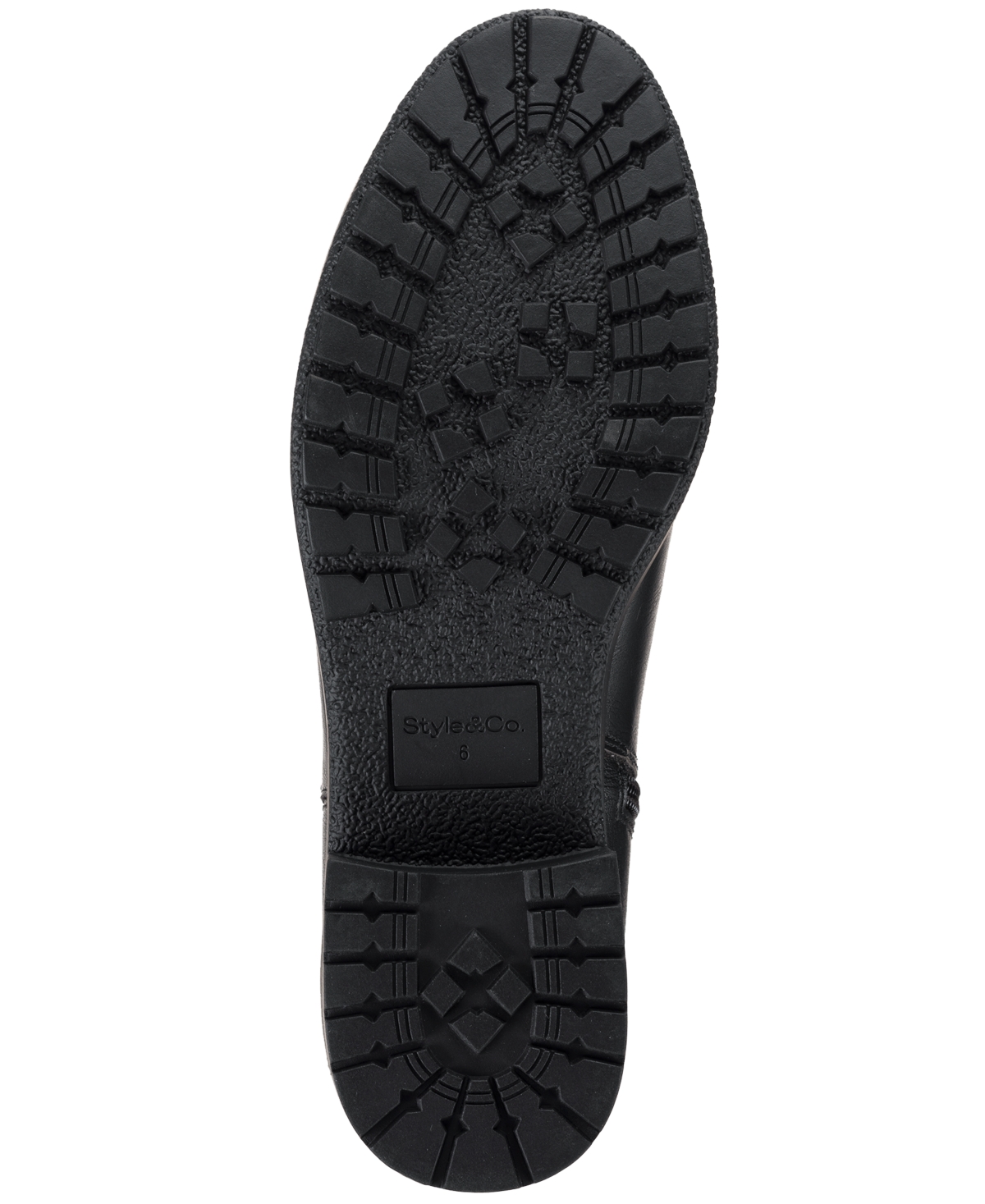 Style & Co Women's Graciee Lug Booties, Macy's Exclusive In Black