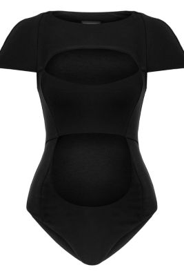 Women's Otara Denim Bodysuit - Stylish Cut-Outs