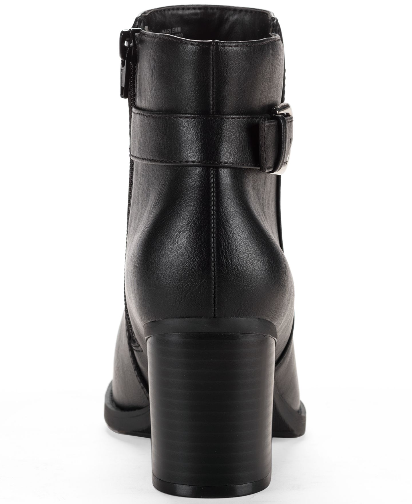 Женские ботинки Style & Co Harlemm Buckle Booties, цвет: Чёрный гладкий — фото 3