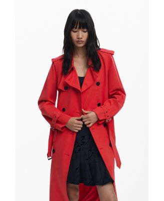 Women's Detachable trench coat
