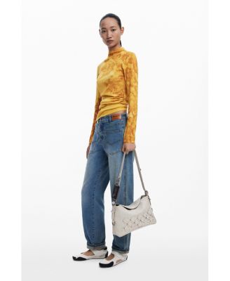 Women's Medium studded patch handbag