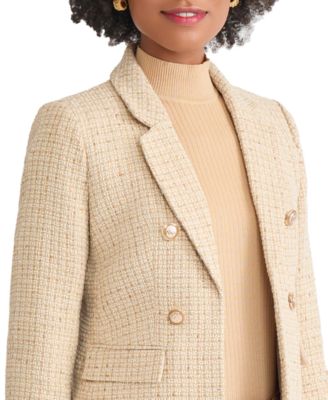 Women's Faux Double Breasted Suede Jacket