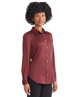 Women's Collared Long Sleeve Top