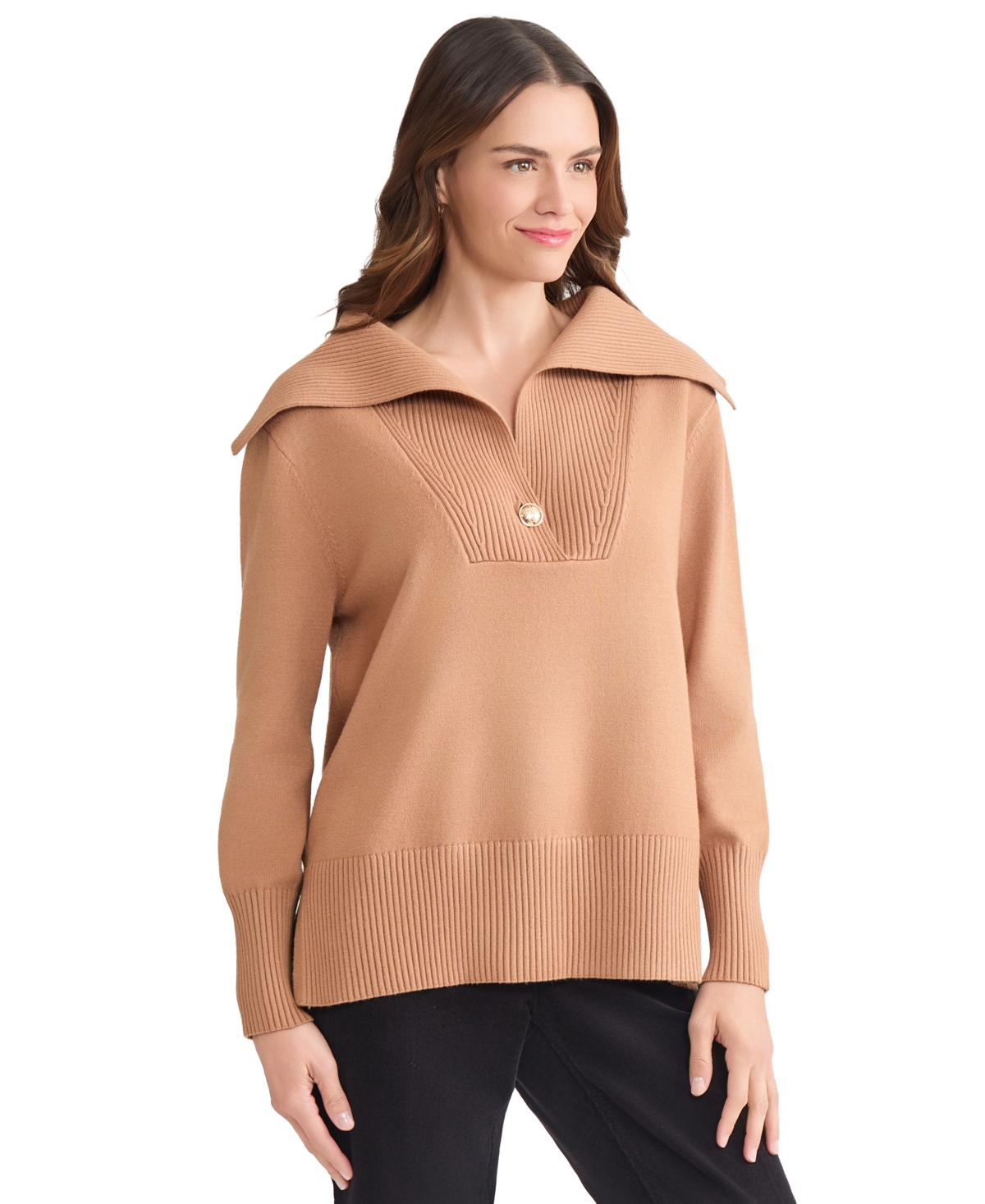 Jones New York Shawl Collar Sweater