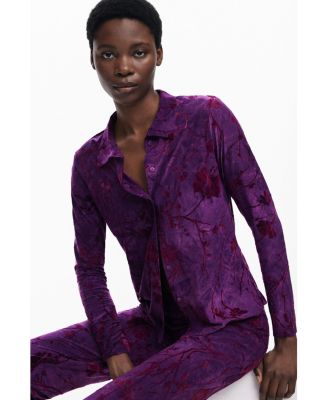 Women's Oriental buttoned shirt