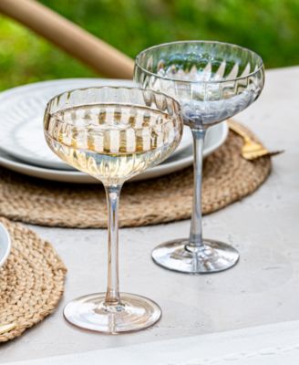 Modern Coupe Glasses, Set of 4