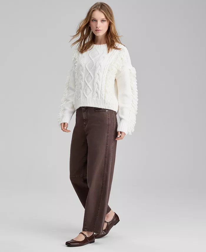 Women's High Rise Barrel-Leg Jeans