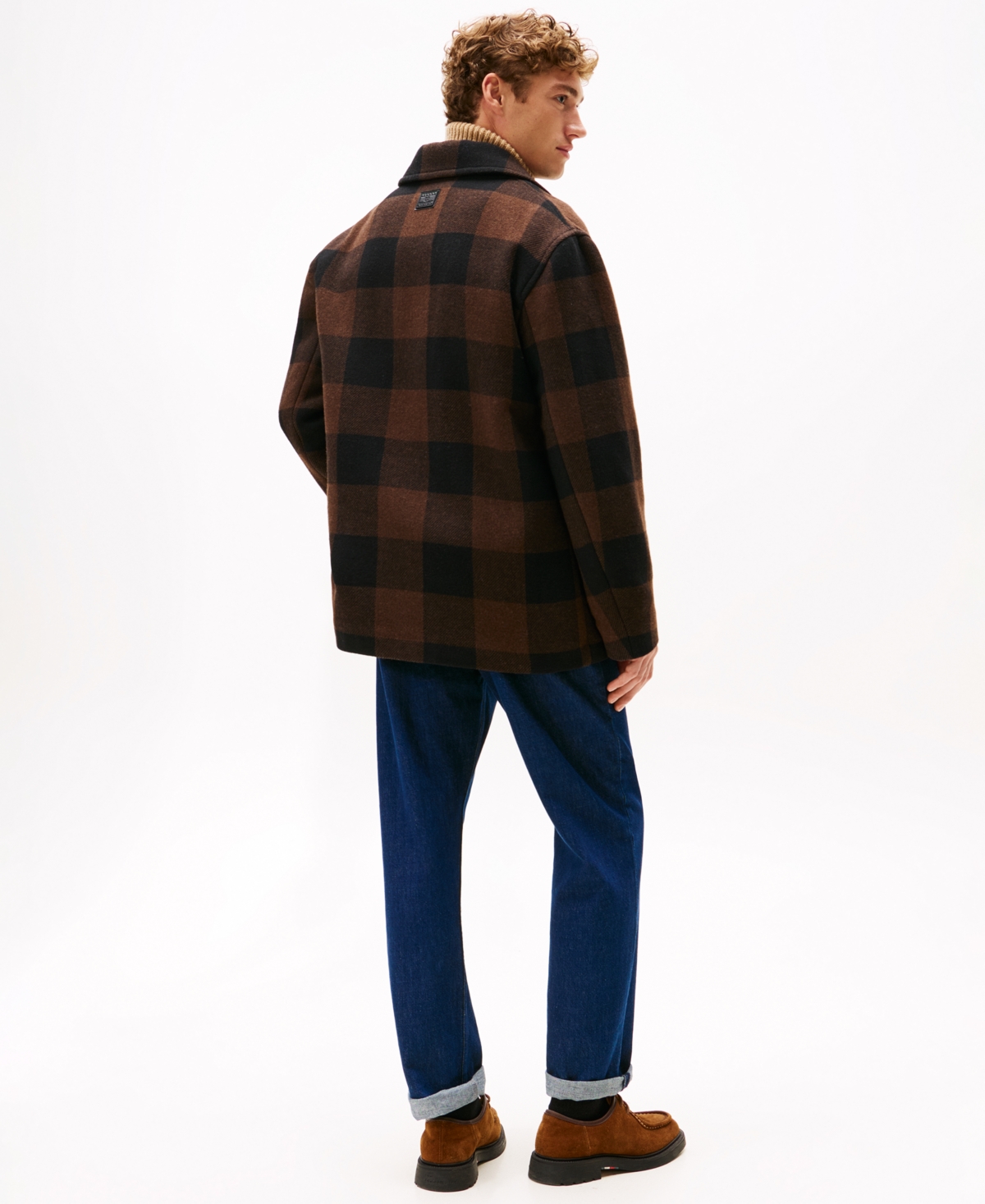 Tommy Hilfiger Men's Double-Face Check Chore Jacket