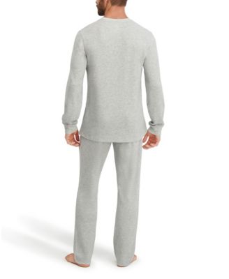 Men's Waffle Crew Neck Sleep Set