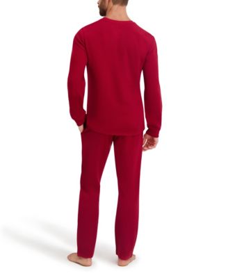 Men's Waffle Crew Neck Sleep Set