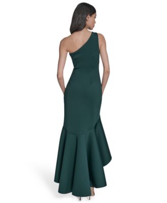 Women's One-Shoulder High-Low Hem Sleeveless Gown