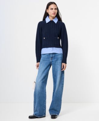 Ellie Knit Collared Pullover