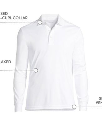 Big & Tall Long Sleeve Supima Interlock Polo Shirt