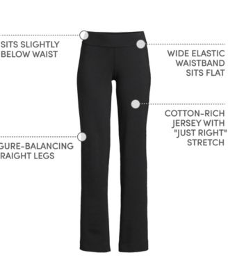 Women's Lands  End Starfish Mid-Rise Straight-Leg Pants