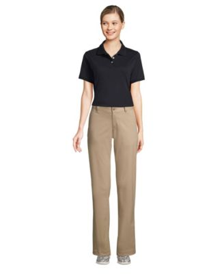 Women's School Uniform Short Sleeve Interlock Polo Shirt