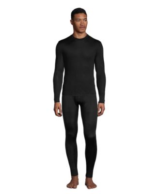 Men's Silk Long Underwear Crew Neck