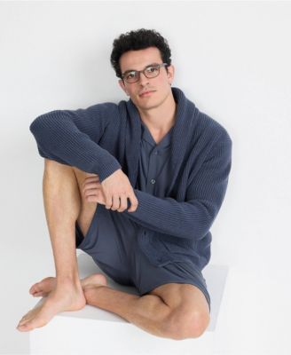 Men's Short Sleeve Cooling Knit Pajama Short Set