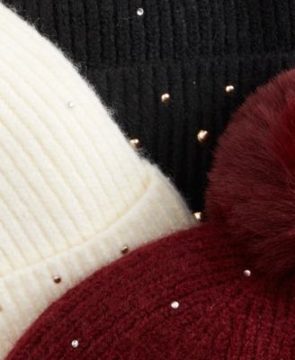 Solid Studded Beanie, Macy's Exclusive